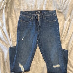 Express Women's Distressed Denim Jeans